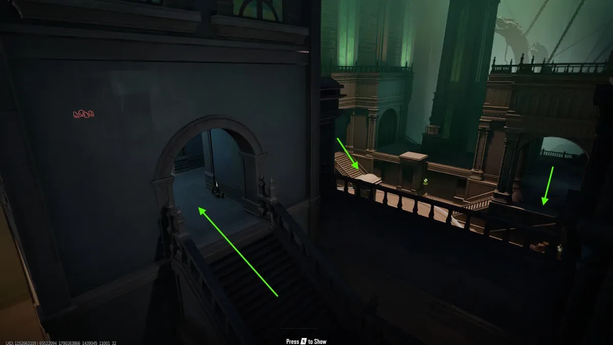 Halls of All-Knowing flank route 1 in Marvel Rivals