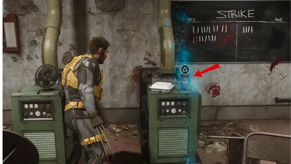 Cold Lake Whisky bottle location in Marvel's Wolverine