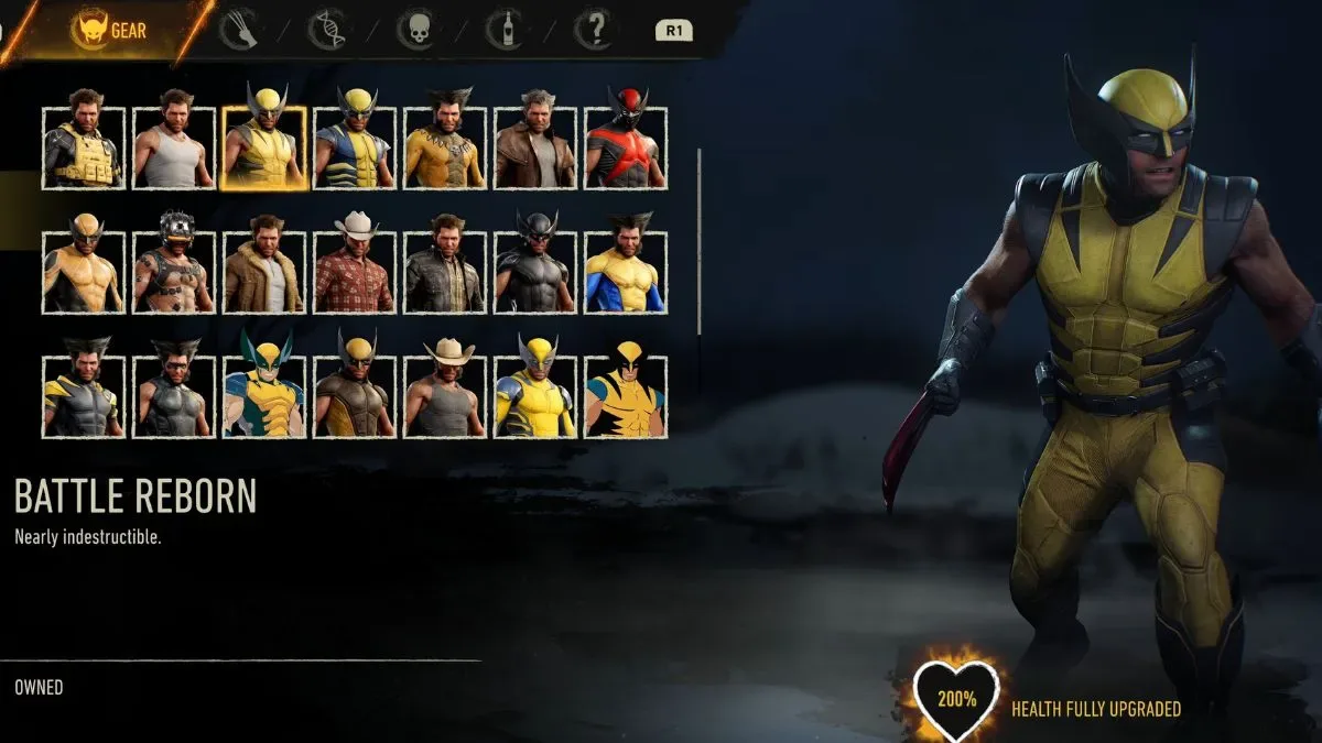 Battle Wolverine suit in Marvel's Wolverine