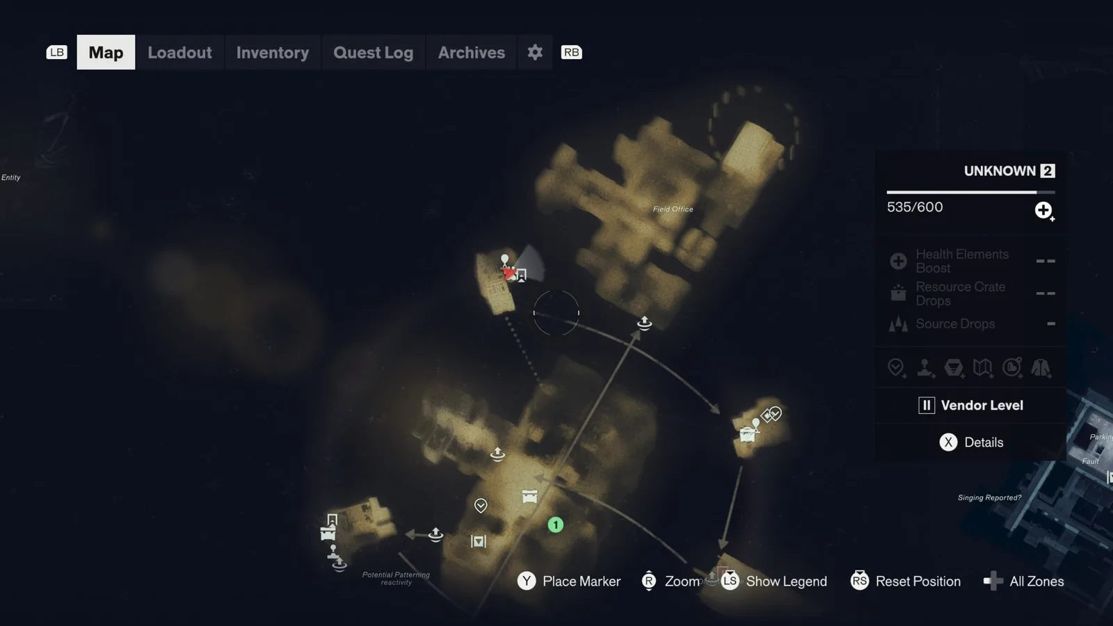 The Mysterious Dog location in the Unknown in Control Resonant