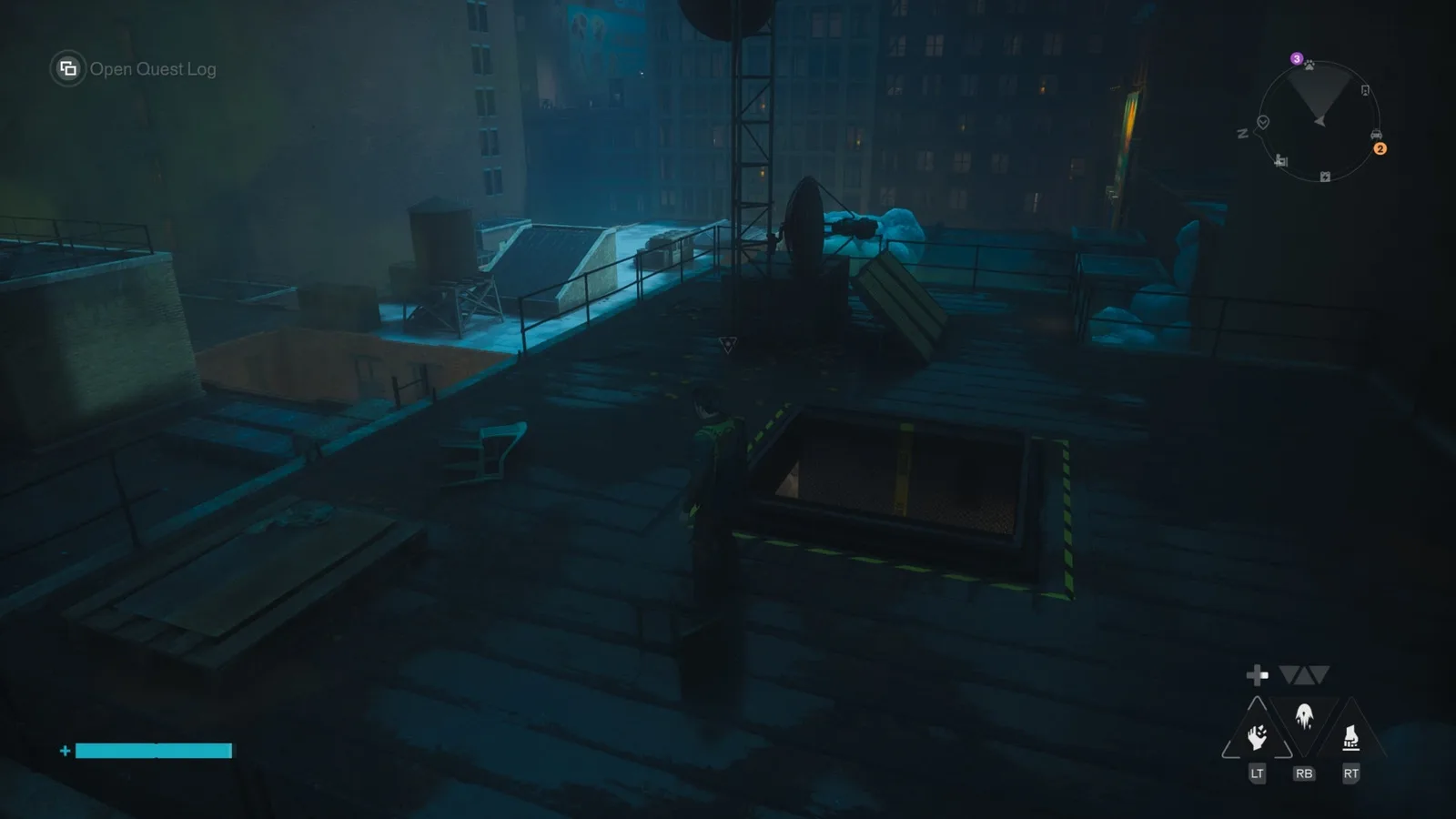 The open door on a rooftop in The Park in Control Resonant