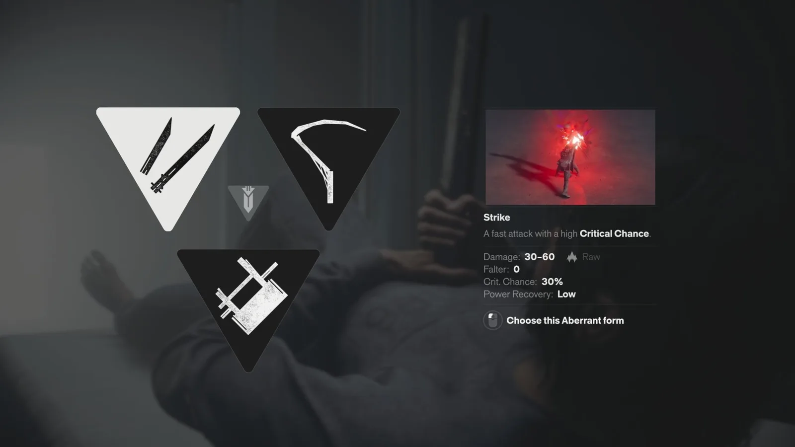 The Strike Aberrant Form in Control Resonant