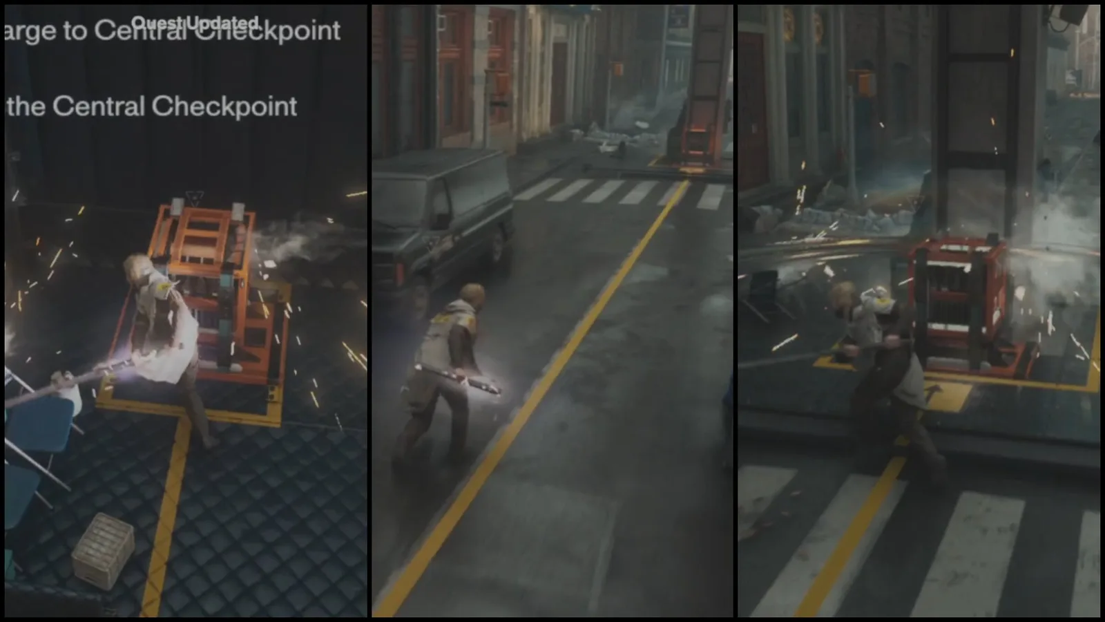 A collage of screenshots showing how to transfer power in Control Resonant.