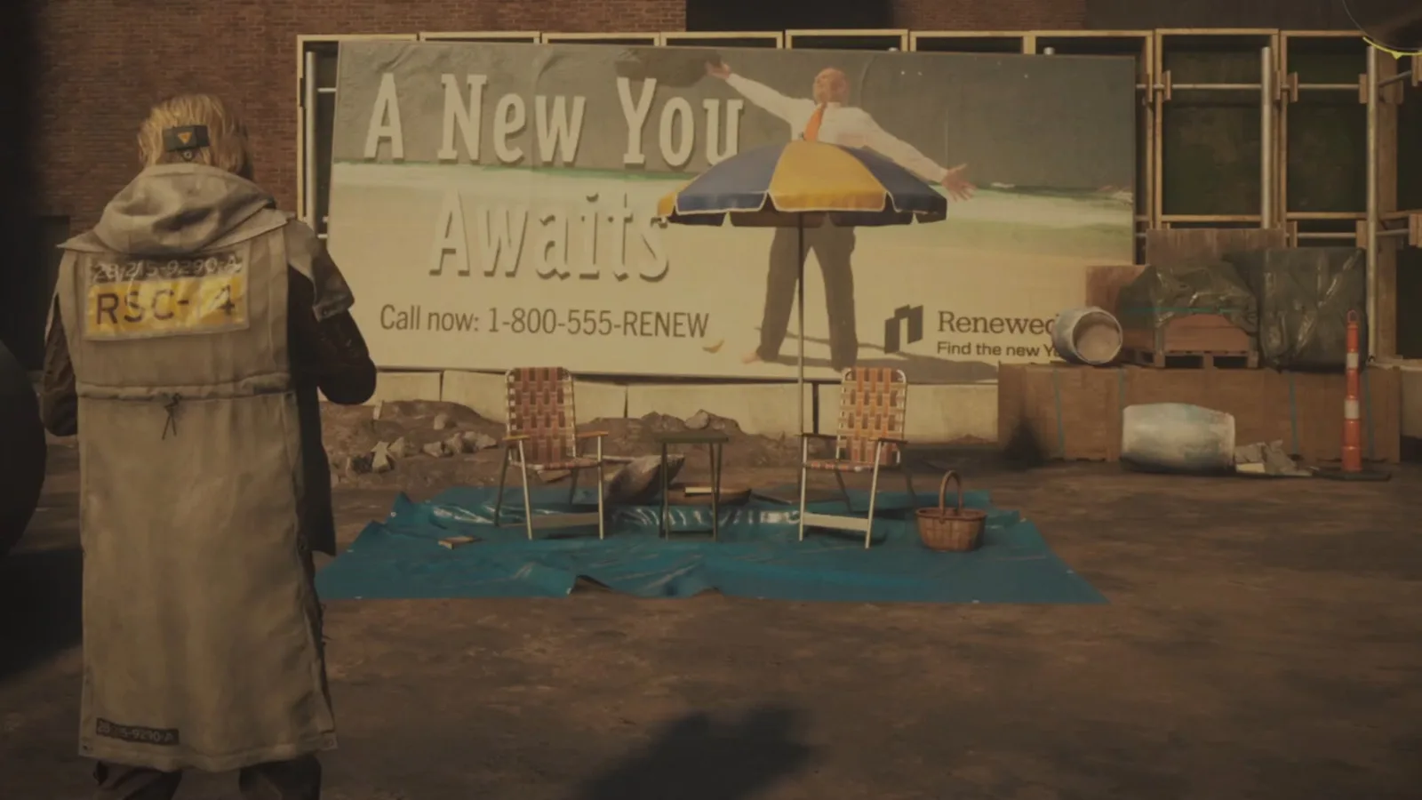 A screenshot from Control Resonant, showing the location of the Beach Day sketch collectible.
