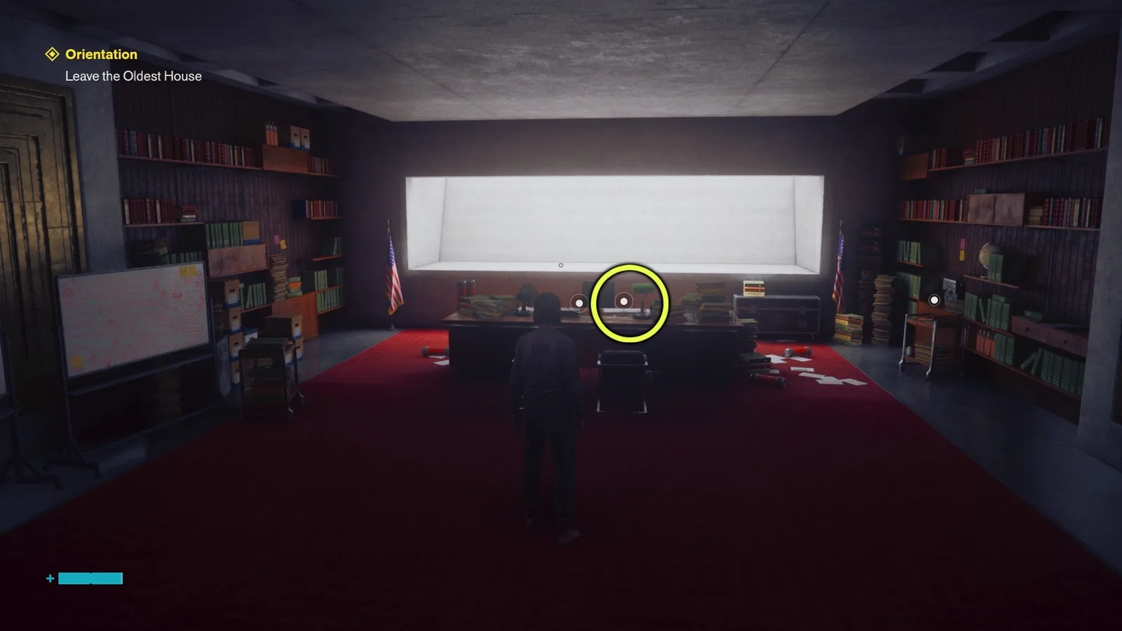 A screenshot from Control Resonant, showing the location of the Slide Repair Letters collectible.