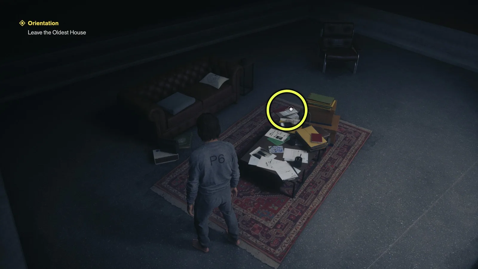 A screenshot from Control Resonant, showing the location of the Notes On Ordinary AWE case file.