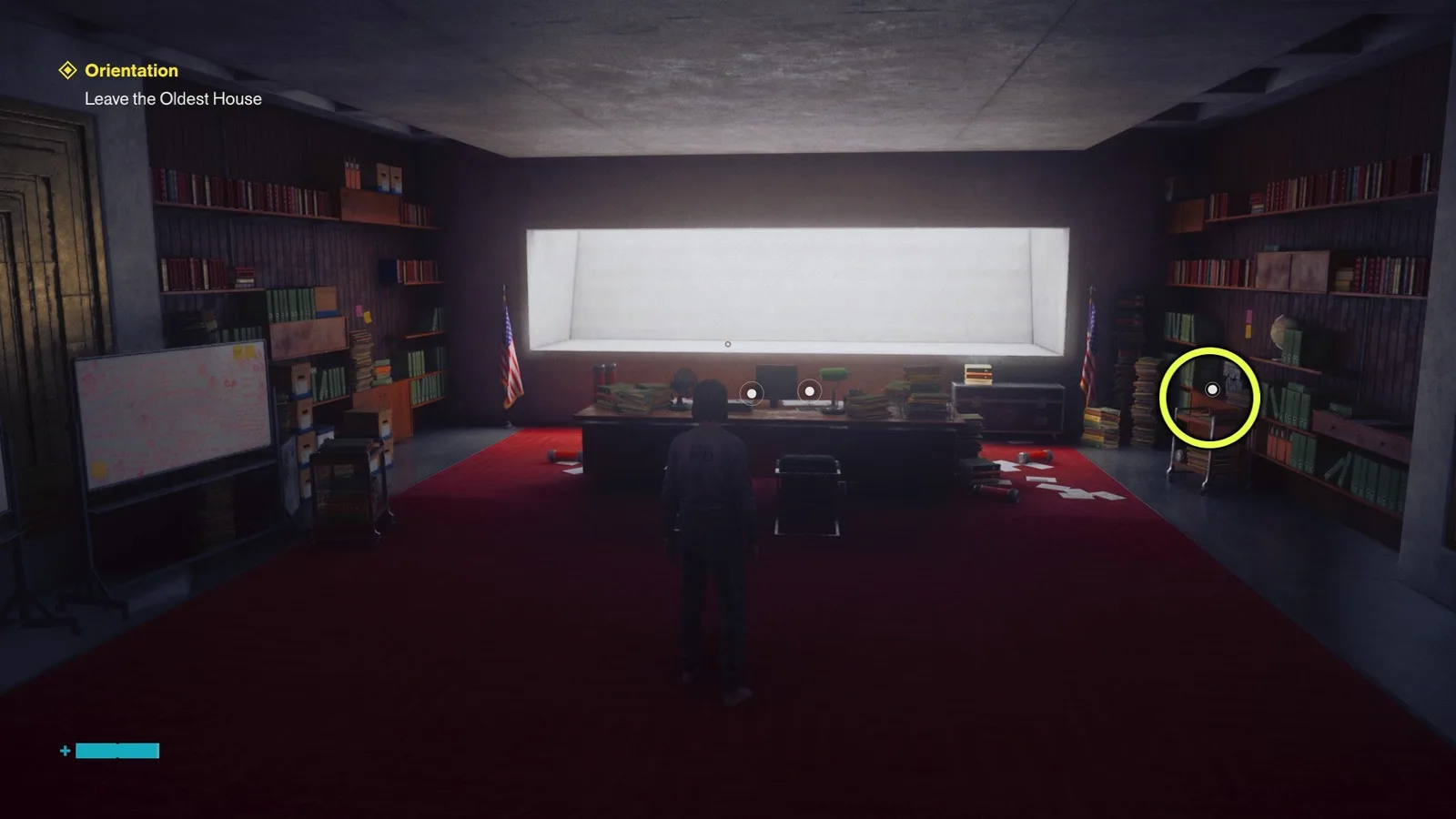 A screenshot from Control Resonant, showing the location of Emily Pope's Letter.