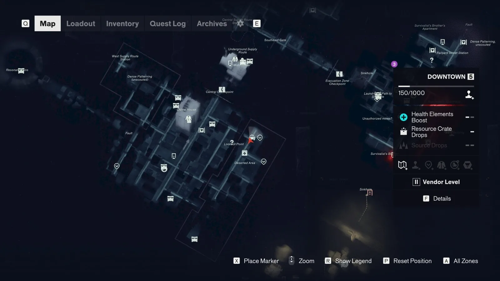 The Taxi location in Downtown in Control Resonant