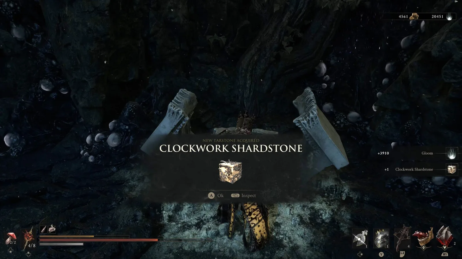 A Mortal Shell 2 screenshot showing the perfect path the player should take through Castigator's Keep according to Rock Paper Shotgun's full walkthrough of the game.