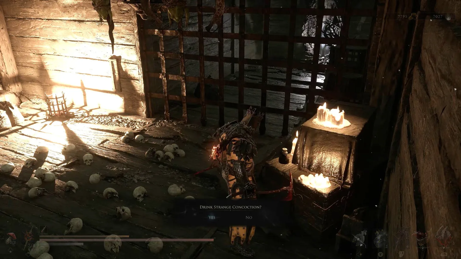 A Mortal Shell 2 screenshot showing the perfect path the player should take through Castigator's Keep according to Rock Paper Shotgun's full walkthrough of the game.