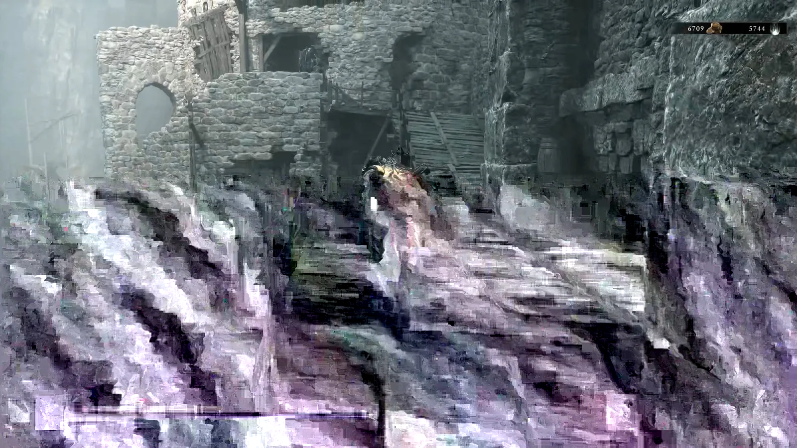A Mortal Shell 2 screenshot showing the perfect path the player should take through Castigator's Keep according to Rock Paper Shotgun's full walkthrough of the game.
