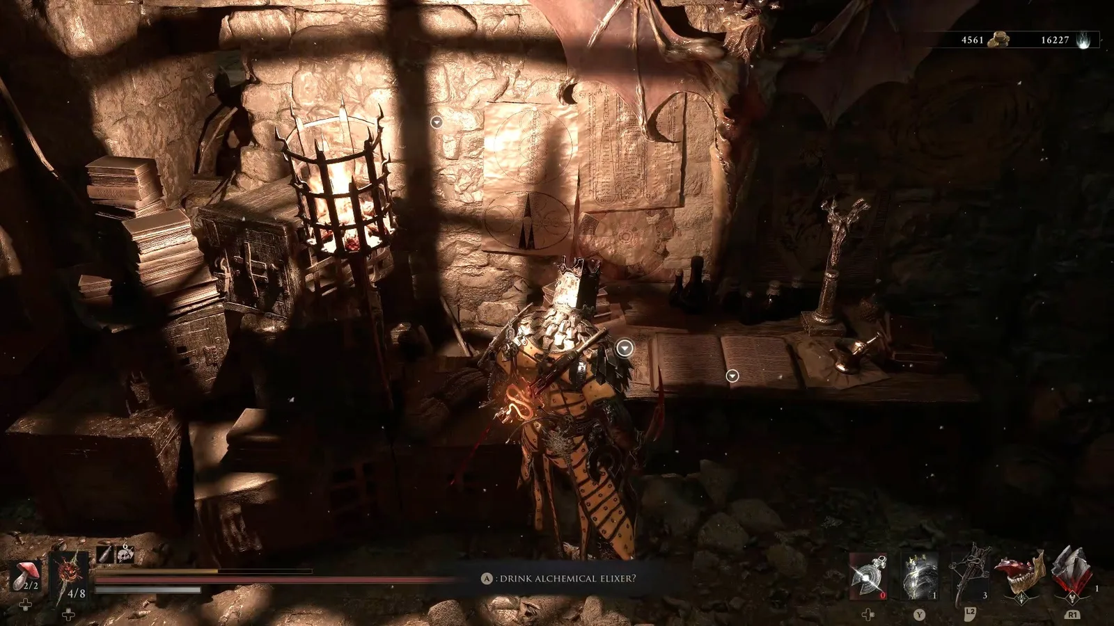 A Mortal Shell 2 screenshot showing the perfect path the player should take through Castigator's Keep according to Rock Paper Shotgun's full walkthrough of the game.
