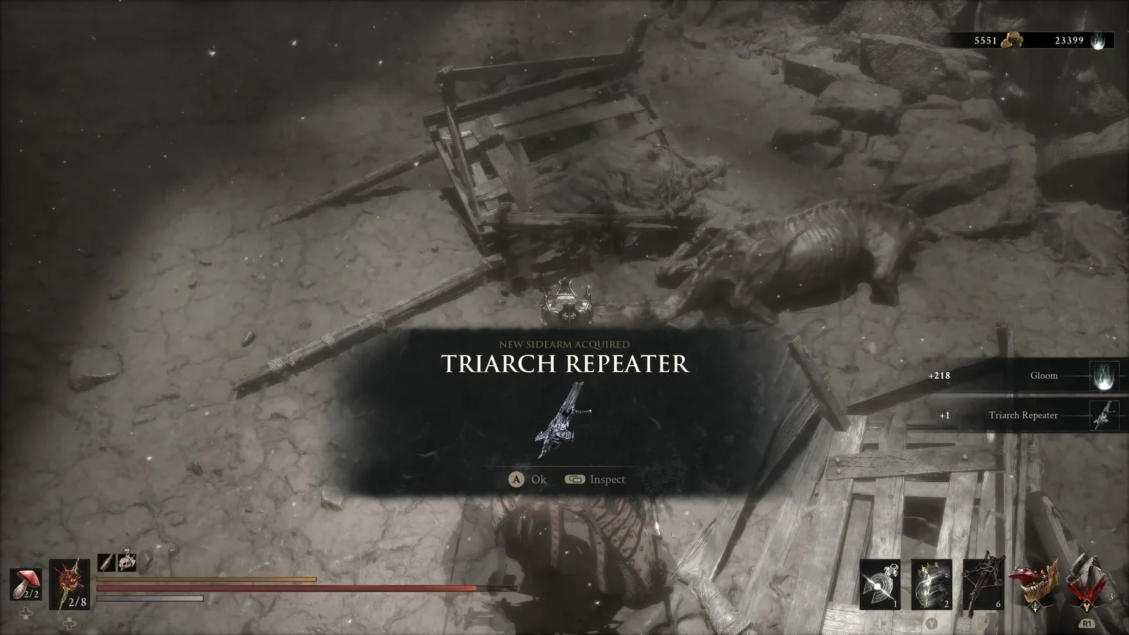 A Mortal Shell 2 screenshot showing the perfect path the player should take through Castigator's Keep according to Rock Paper Shotgun's full walkthrough of the game.