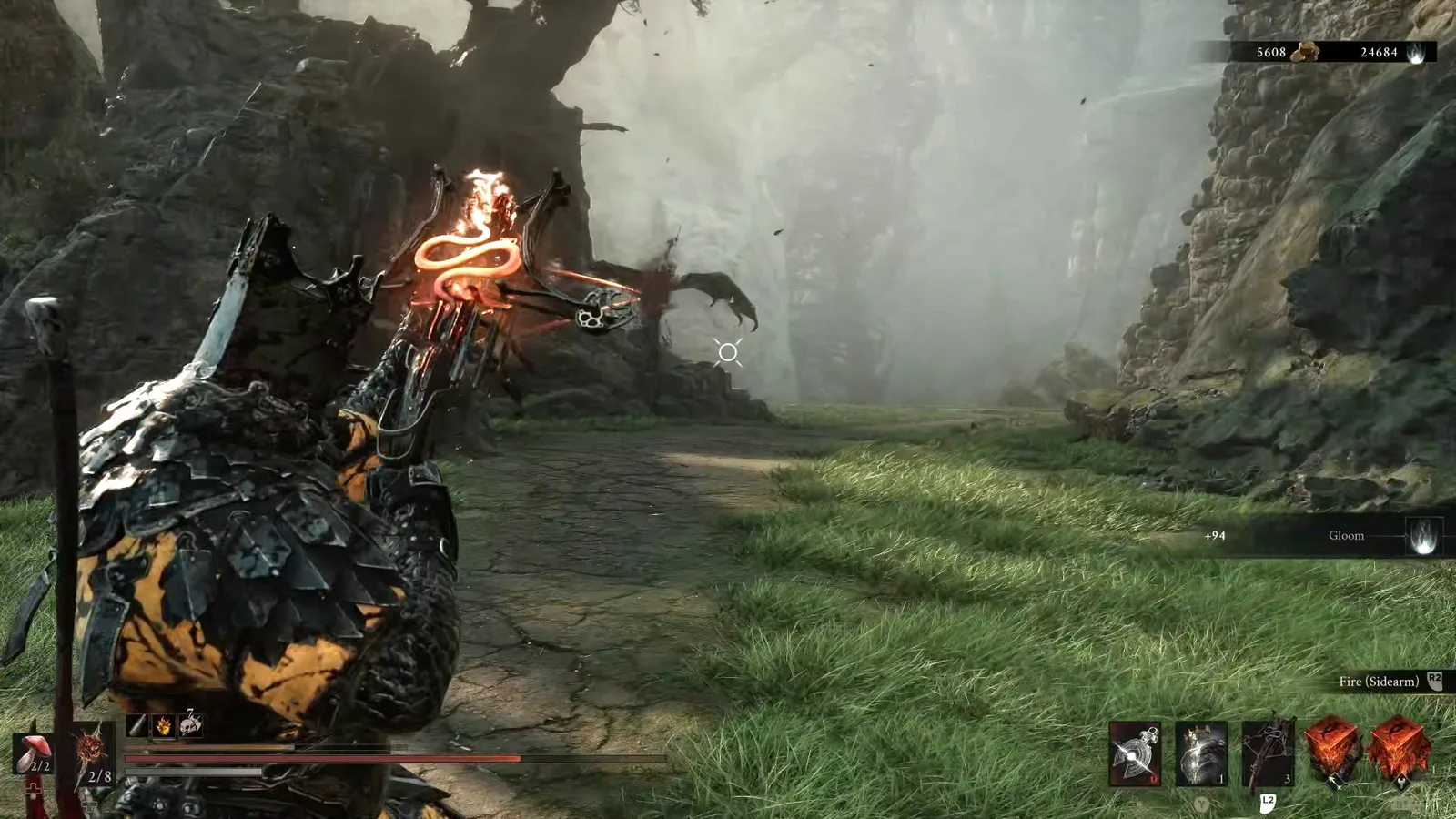 A Mortal Shell 2 screenshot showing the perfect path the player should take through Castigator's Keep according to Rock Paper Shotgun's full walkthrough of the game.