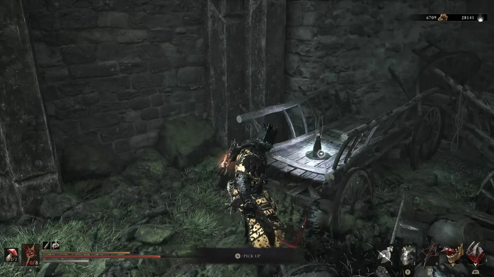 A Mortal Shell 2 screenshot showing the perfect path the player should take through Castigator's Keep according to Rock Paper Shotgun's full walkthrough of the game.