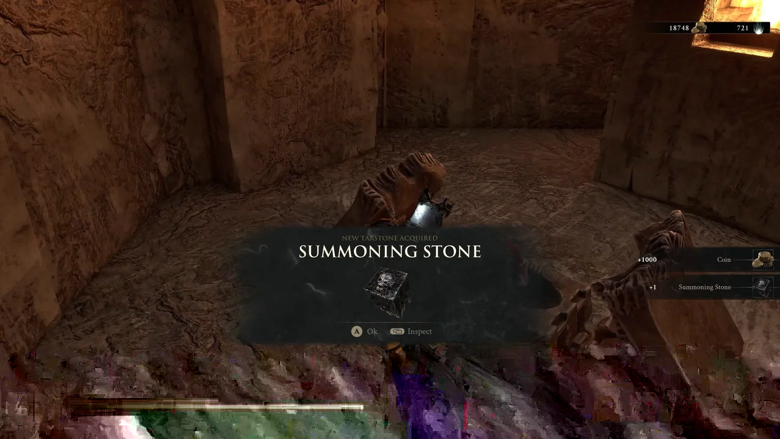 A Mortal Shell 2 screenshot showing the perfect path the player should take through The Faded Citadel according to Rock Paper Shotgun's full walkthrough of the game.