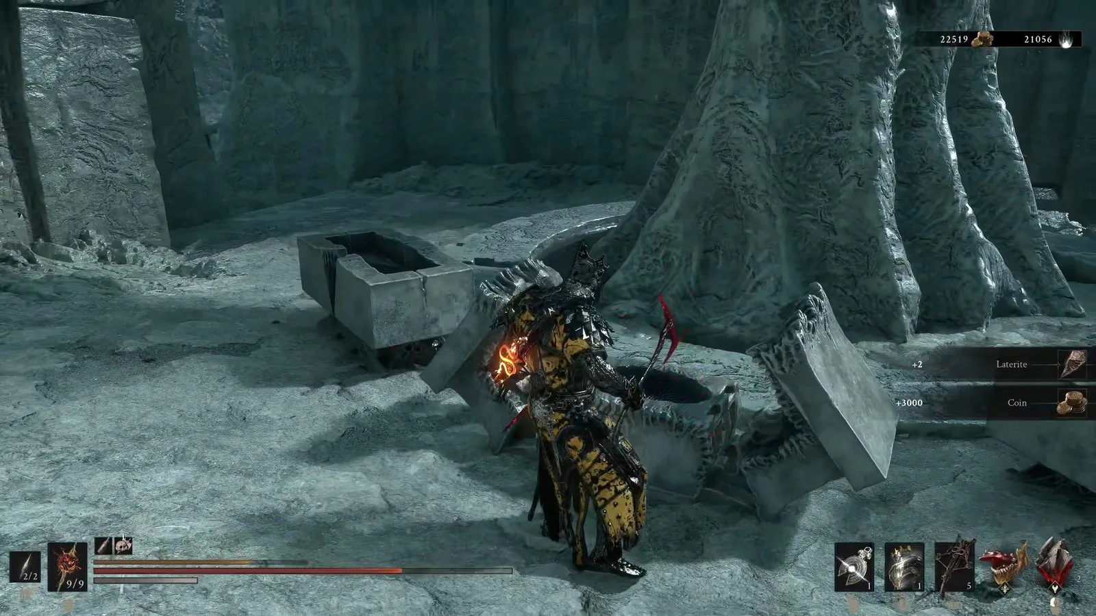 A Mortal Shell 2 screenshot showing the perfect path the player should take through The Faded Citadel according to Rock Paper Shotgun's full walkthrough of the game.