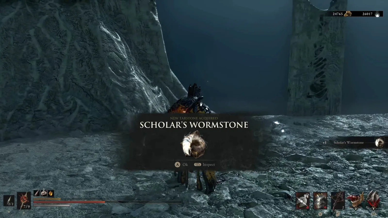 A Mortal Shell 2 screenshot showing the perfect path the player should take through The Faded Citadel according to Rock Paper Shotgun's full walkthrough of the game.