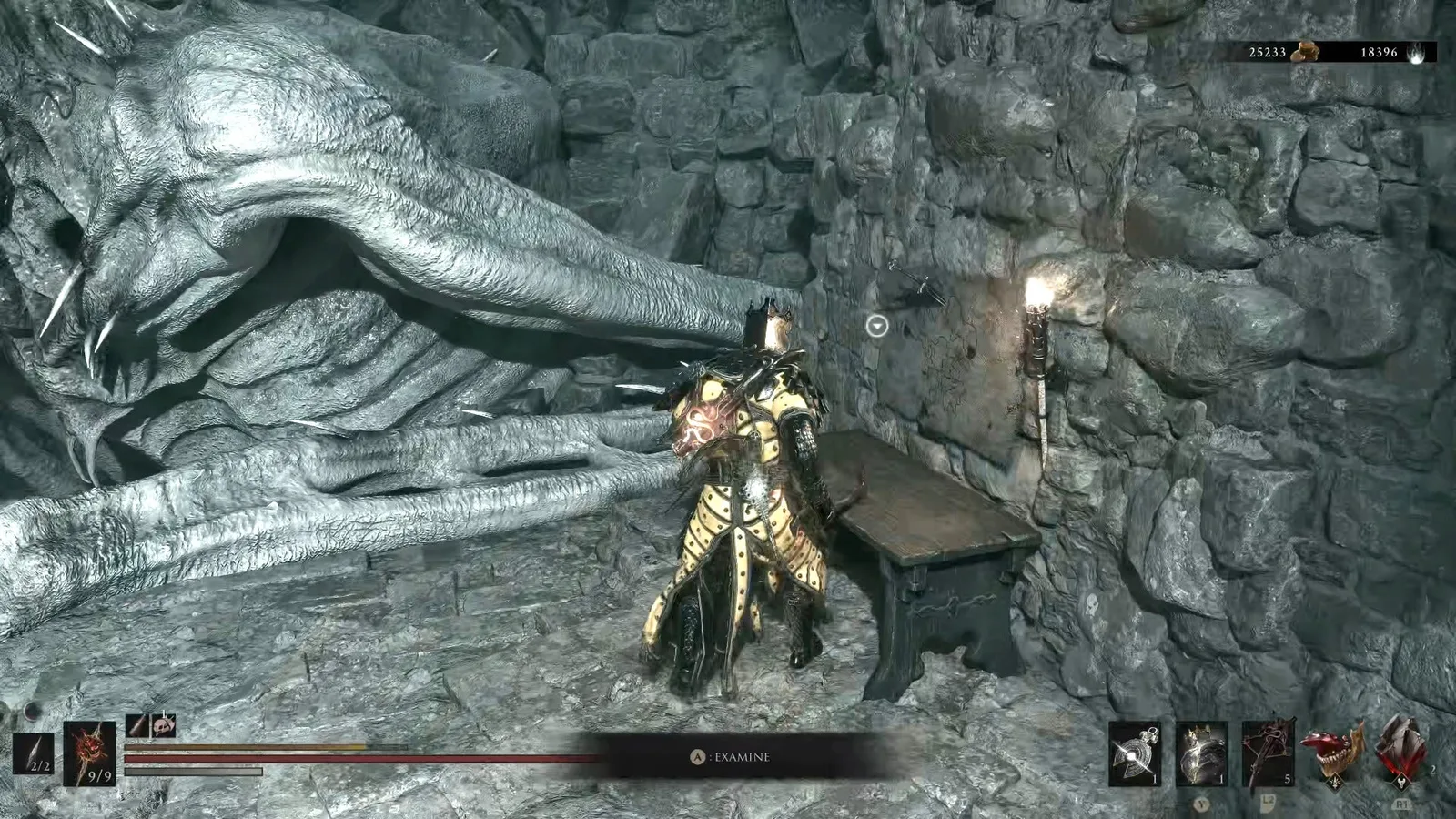 A Mortal Shell 2 screenshot showing the perfect path the player should take through The Forgotten Tower according to Rock Paper Shotgun's full walkthrough of the game.