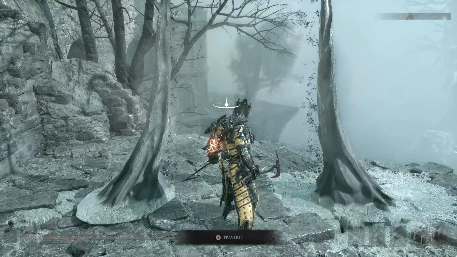 A Mortal Shell 2 screenshot showing the perfect path the player should take through The Forgotten Tower according to Rock Paper Shotgun's full walkthrough of the game.
