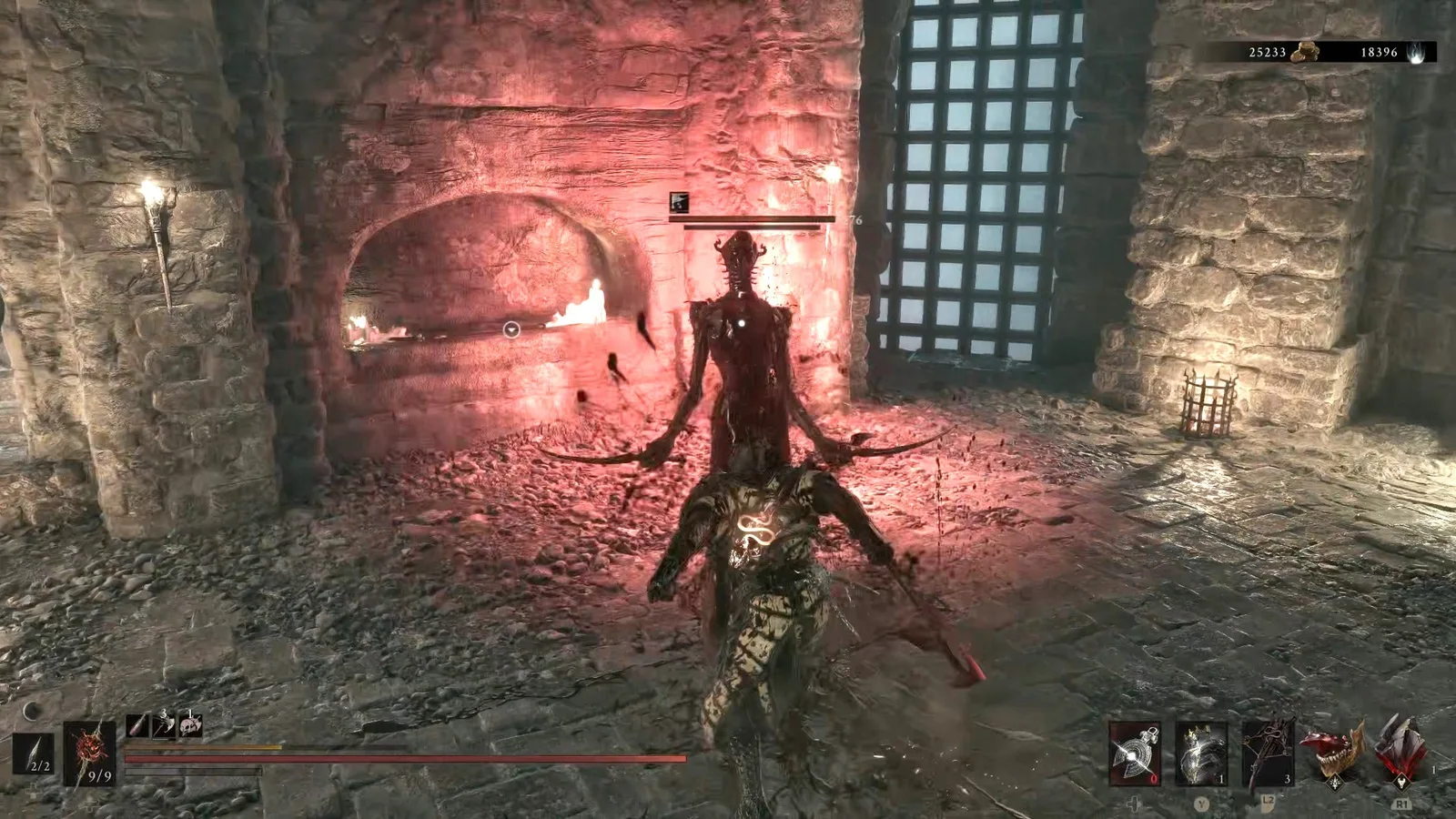 A Mortal Shell 2 screenshot showing the perfect path the player should take through The Forgotten Tower according to Rock Paper Shotgun's full walkthrough of the game.