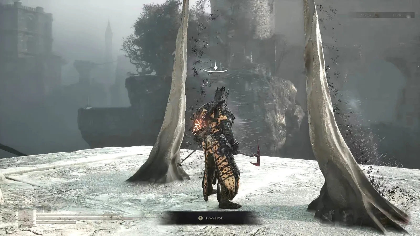 A Mortal Shell 2 screenshot showing the perfect path the player should take through The Forgotten Tower according to Rock Paper Shotgun's full walkthrough of the game.