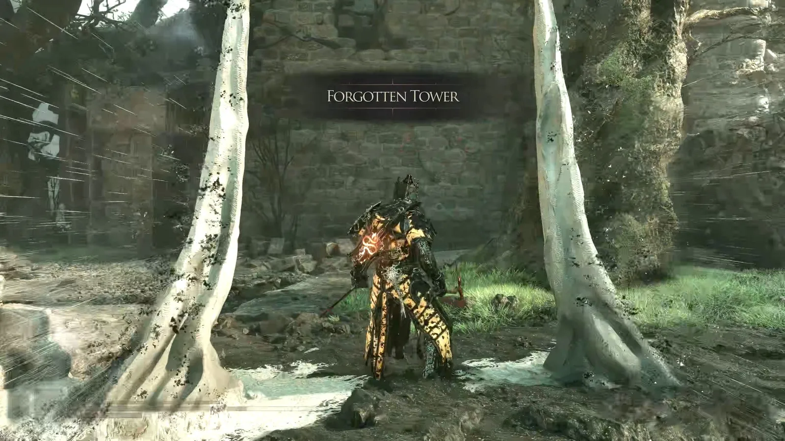 A Mortal Shell 2 screenshot showing the perfect path the player should take through The Forgotten Tower according to Rock Paper Shotgun's full walkthrough of the game.