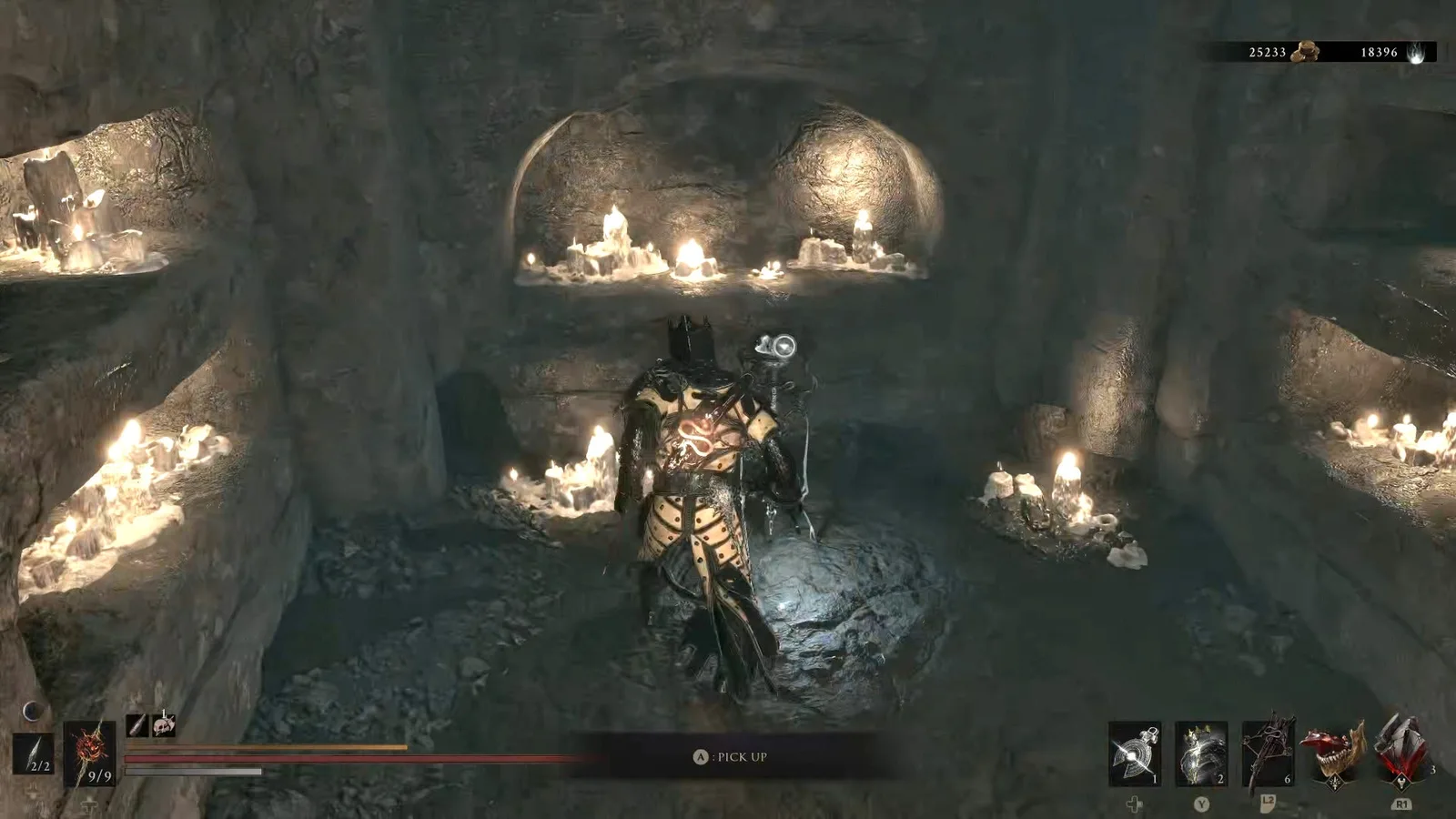 A Mortal Shell 2 screenshot showing the perfect path the player should take through The Forgotten Tower according to Rock Paper Shotgun's full walkthrough of the game.
