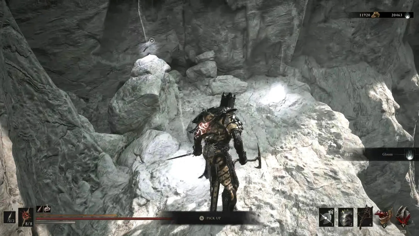 A Mortal Shell 2 screenshot showing the perfect path the player should take through The Silent Steps according to Rock Paper Shotgun's full walkthrough of the game.