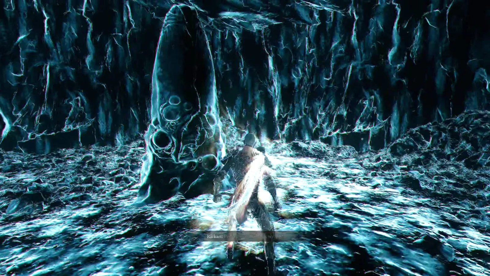 A Mortal Shell 2 screenshot showing the perfect path the player should take through The Silent Steps according to Rock Paper Shotgun's full walkthrough of the game.