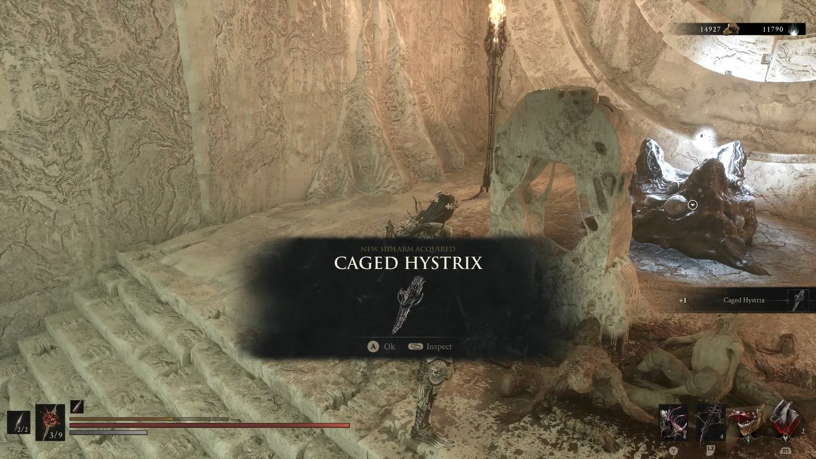 A Mortal Shell 2 screenshot showing the perfect path the player should take through The Silent Steps according to Rock Paper Shotgun's full walkthrough of the game.
