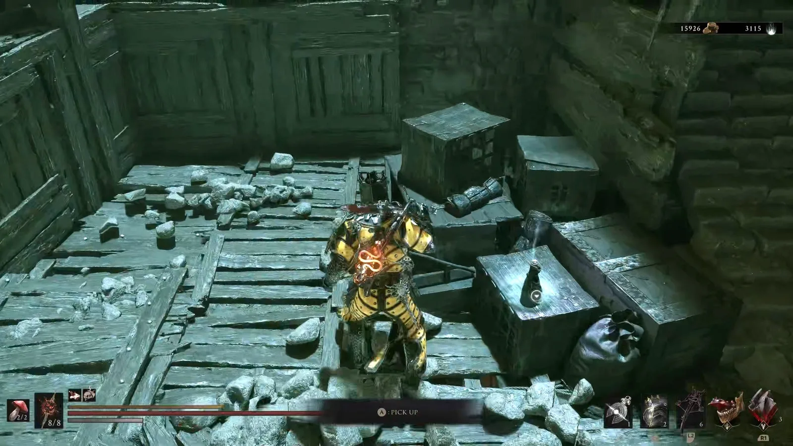 A Mortal Shell 2 screenshot showing the perfect path the player should take through the Withered Shoals according to Rock Paper Shotgun's full walkthrough of the game.