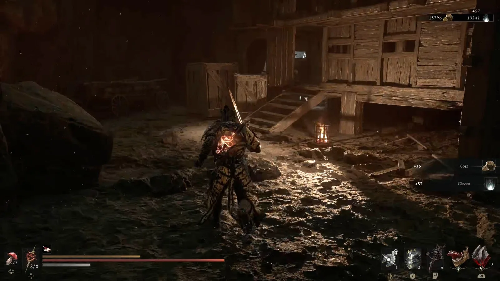 A Mortal Shell 2 screenshot showing the perfect path the player should take through the Withered Shoals according to Rock Paper Shotgun's full walkthrough of the game.