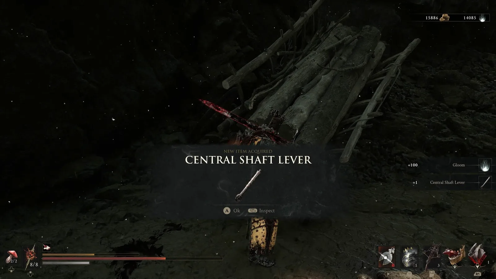 A Mortal Shell 2 screenshot showing the perfect path the player should take through the Withered Shoals according to Rock Paper Shotgun's full walkthrough of the game.