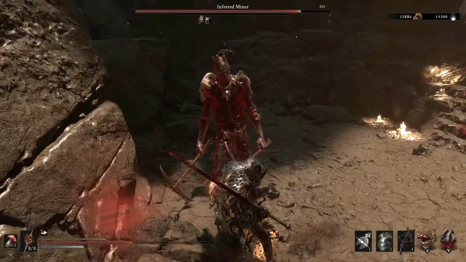 A Mortal Shell 2 screenshot showing the perfect path the player should take through the Withered Shoals according to Rock Paper Shotgun's full walkthrough of the game.