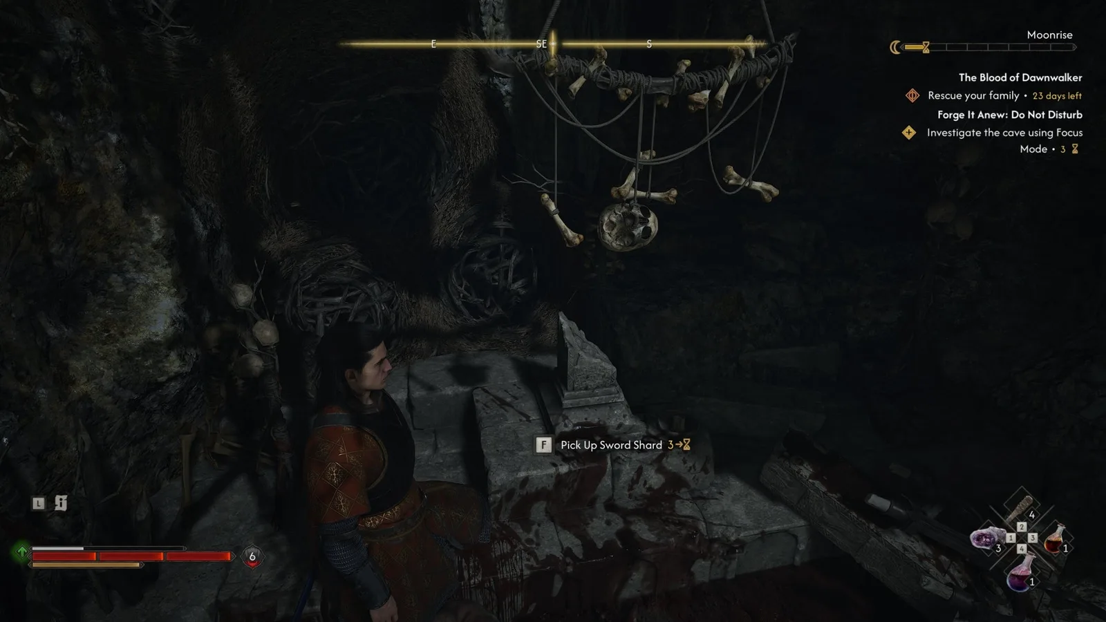 Retrieving a Sword Shard in The Blood of Dawnwalker