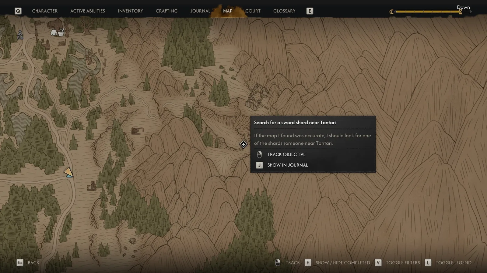 The location of the Forge it Anew quest in The Blood of Dawnwalker