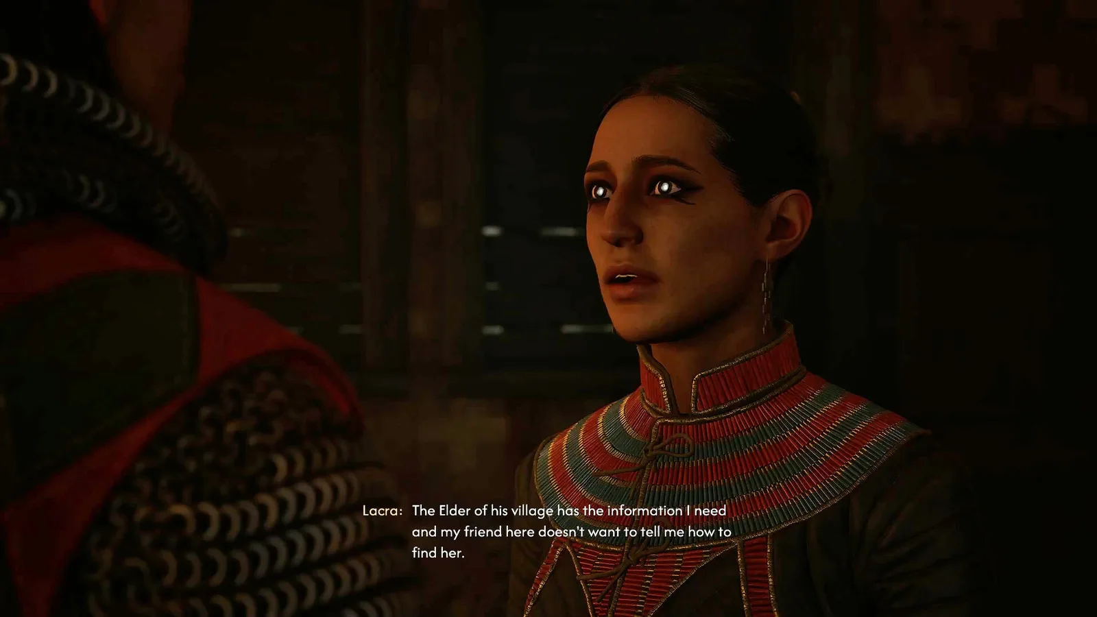 Lacra talks about how she needs to reach the uraishi hideout in The Blood of Dawnwalker.