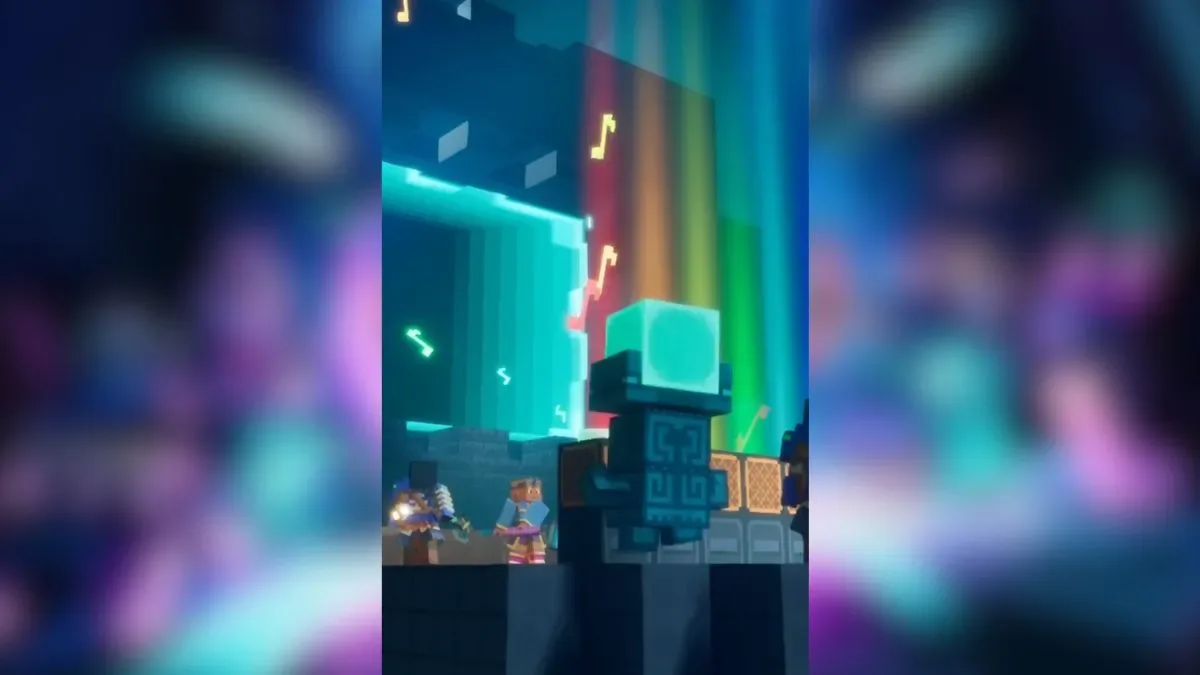 Echo Golems Associated to Singers Mob in Minecraft Dungeons 2
