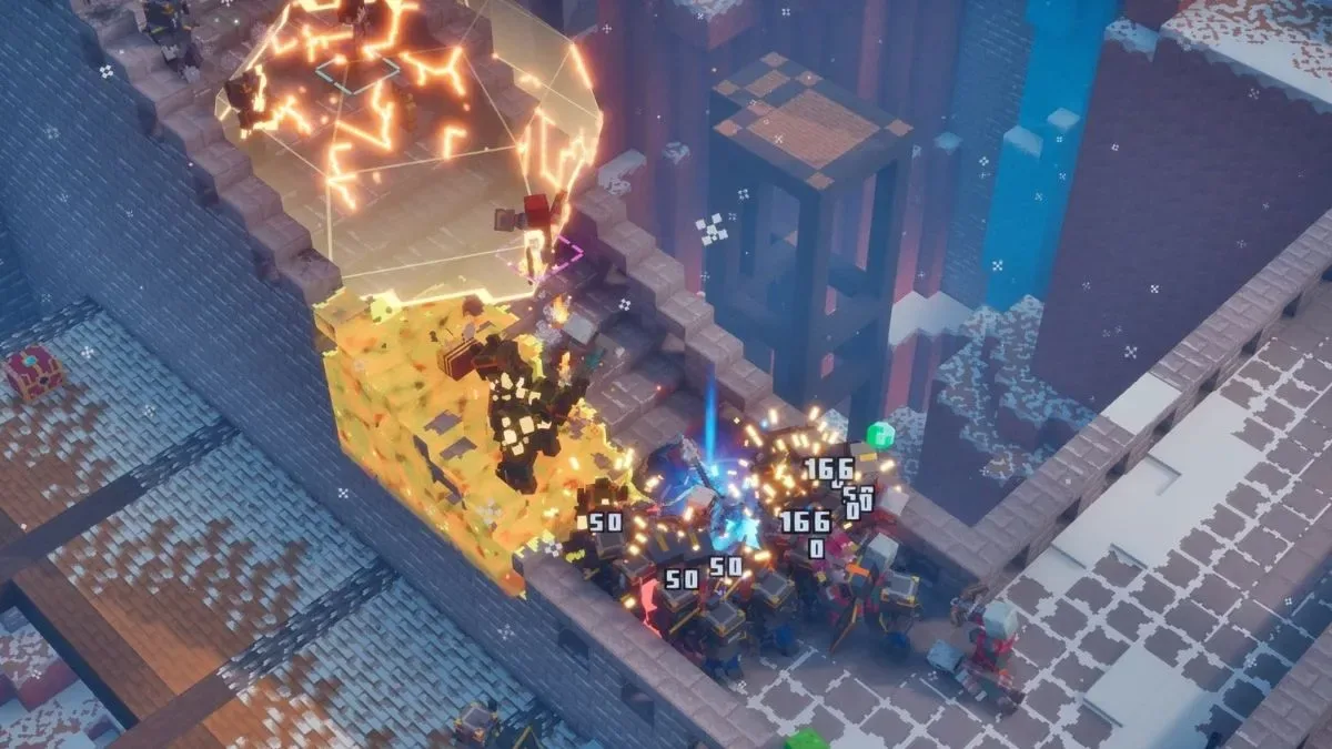 Fight together in Minecraft Dungeons 2