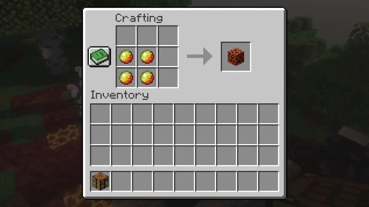 Craft Magma Blocks in Minecraft