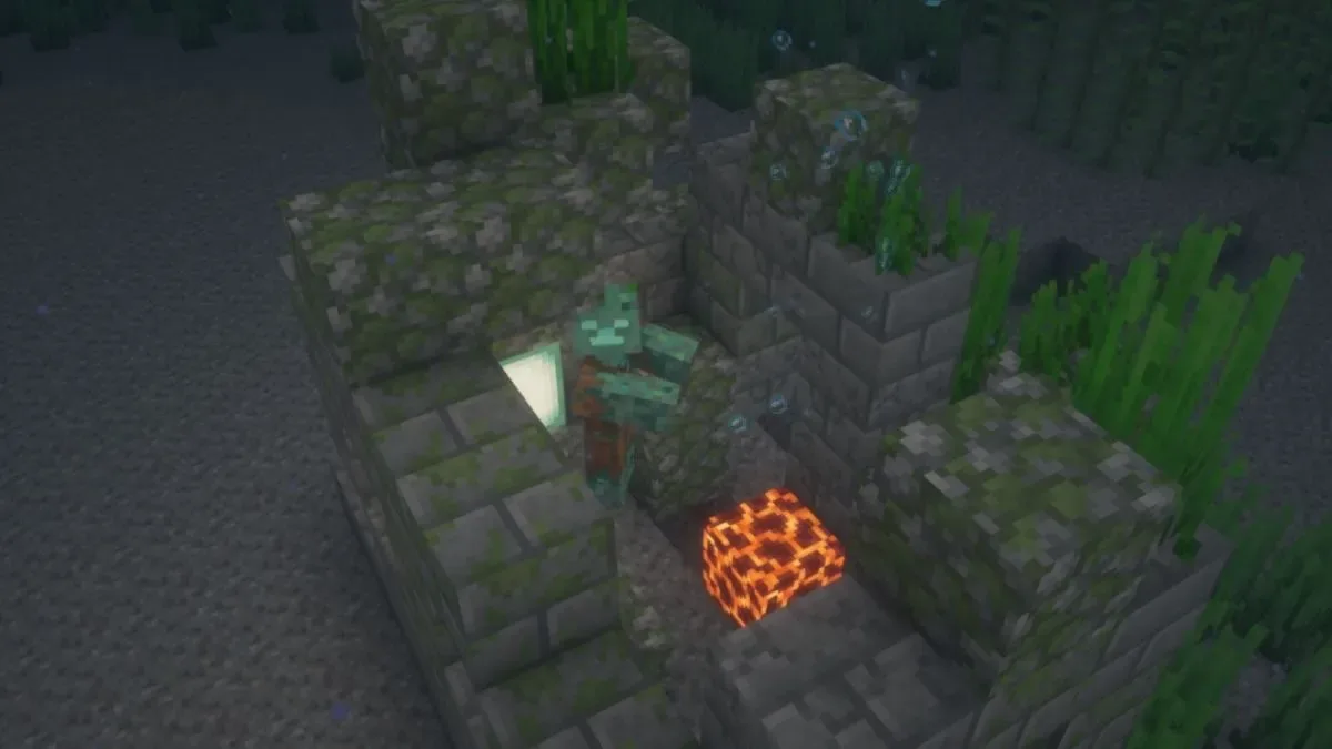 Loot Ocean Ruins to get Magma Blocks in Minecraft