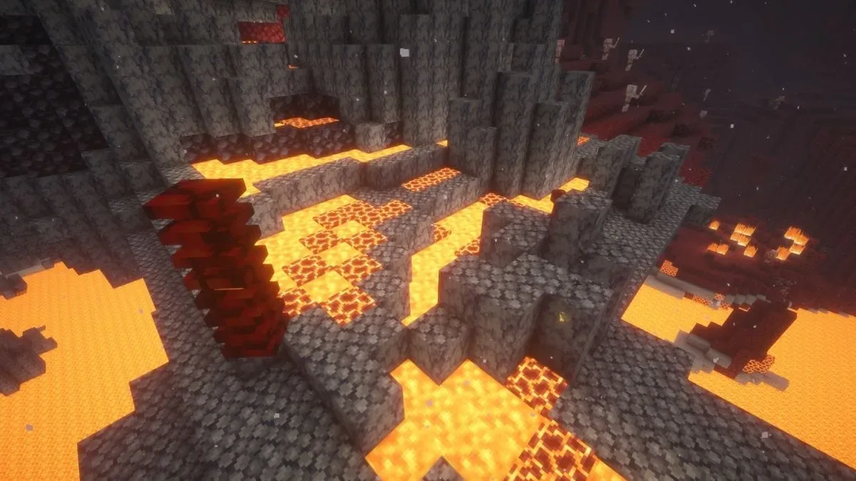 Mine Magma Block Veins in the Nether Dimension