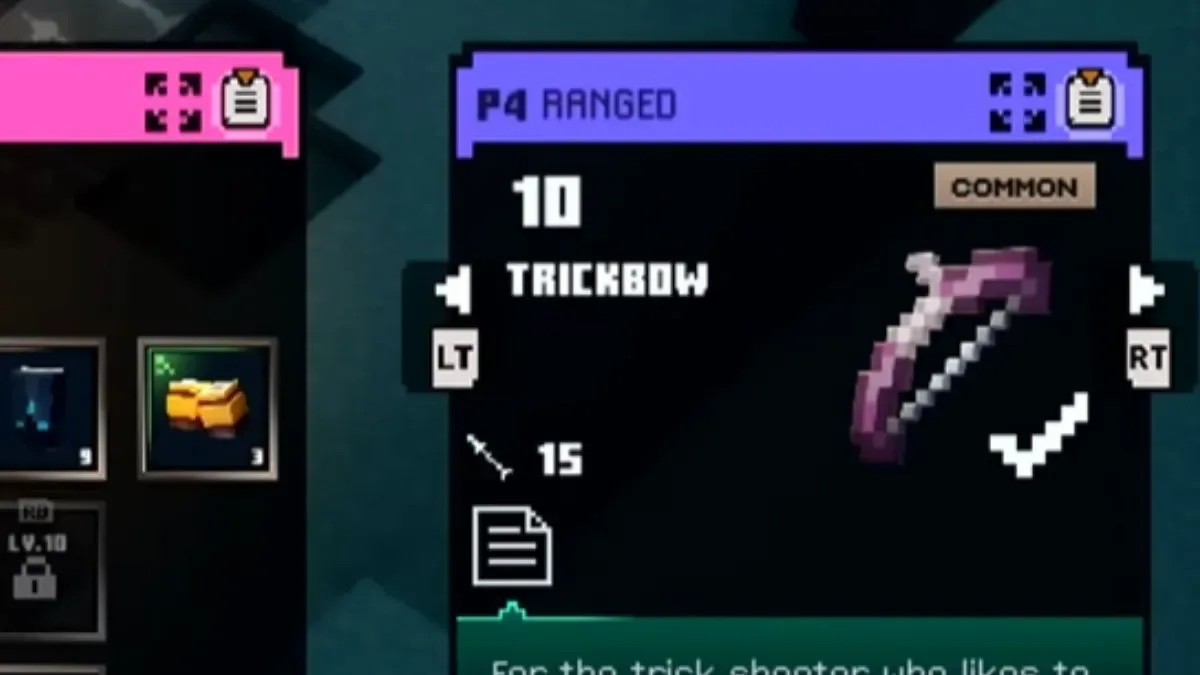 Trickbow in MC Dungeons 2