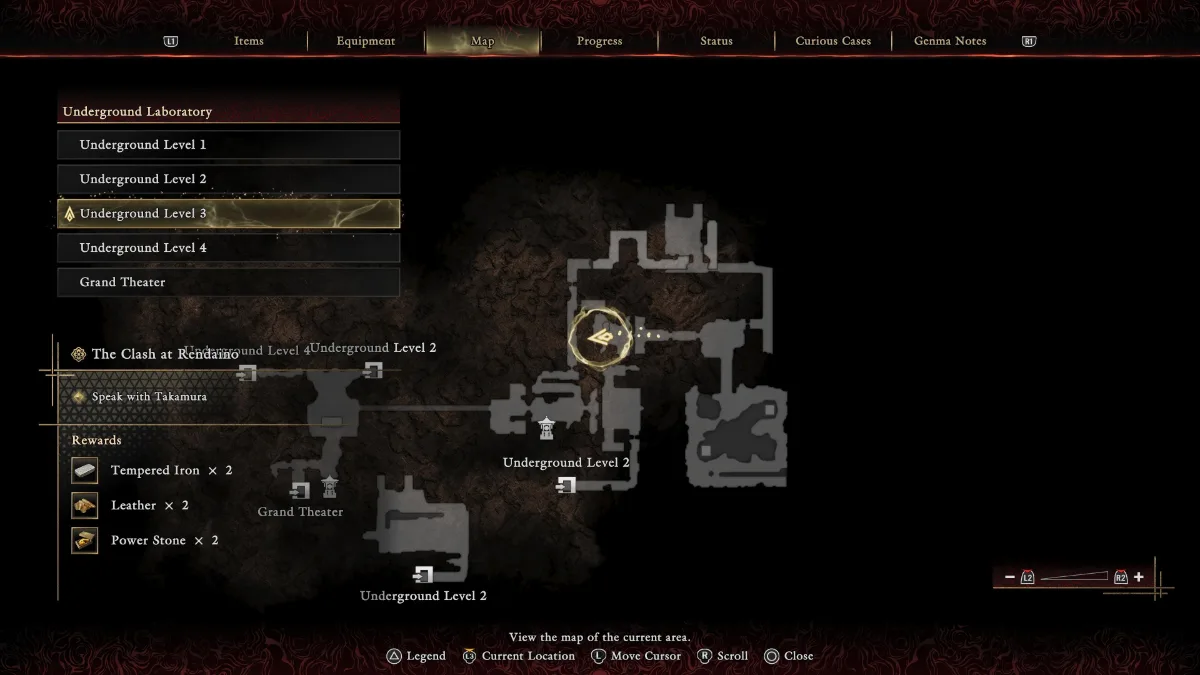 Mask puzzle map location in Onimusha: Way of the Sword.
