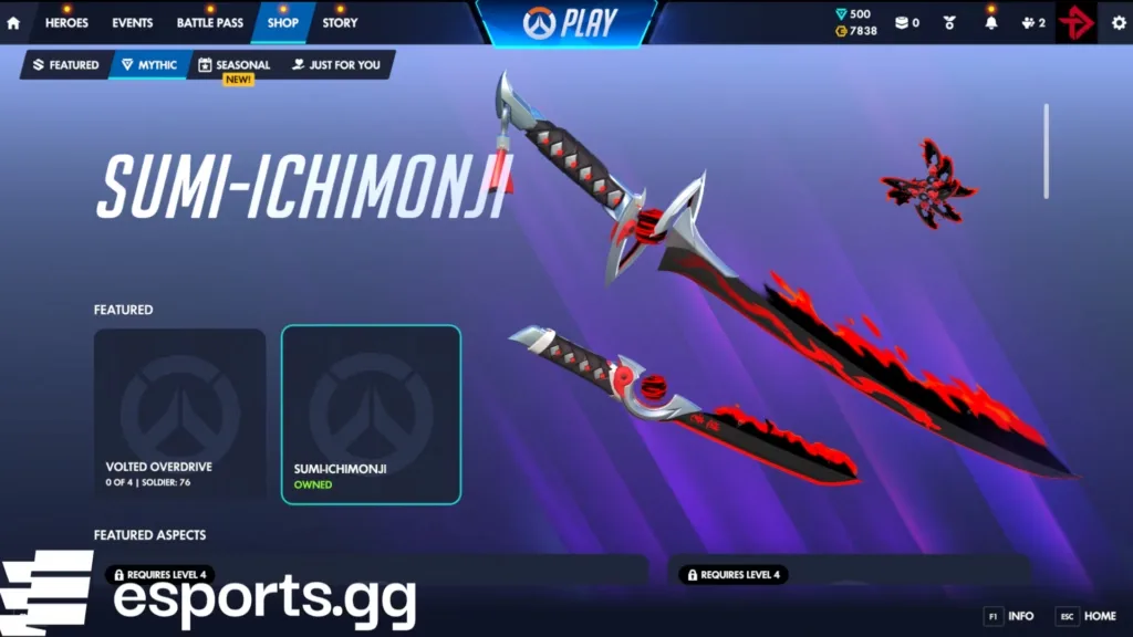 Overwatch Mythic Shop rotation