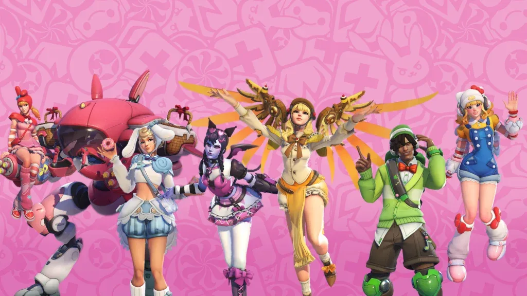 Overwatch Hello Kitty skins