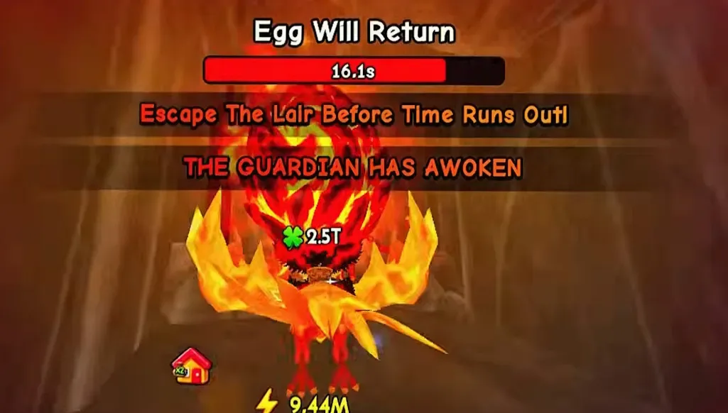 Leave Volcano with Volcanic egg Ride A Pet