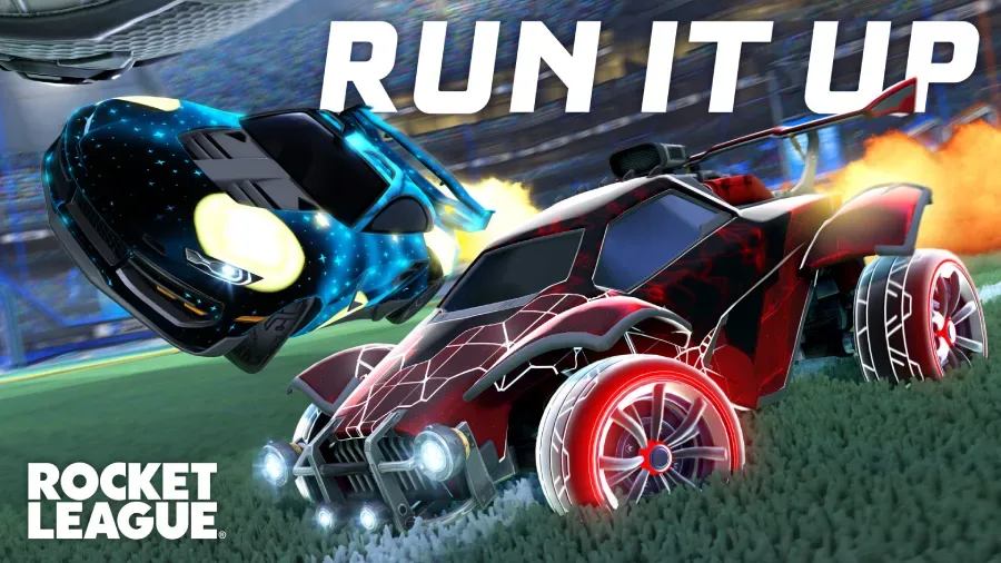The official poster reveals cosmetic rewards of the Run It Up limited-time event in Rocket League.