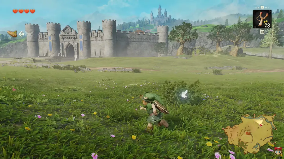 Link sprinting across Hyrule Field in The Legend of Zelda: Ocarina of Time Remake gameplay reveal.